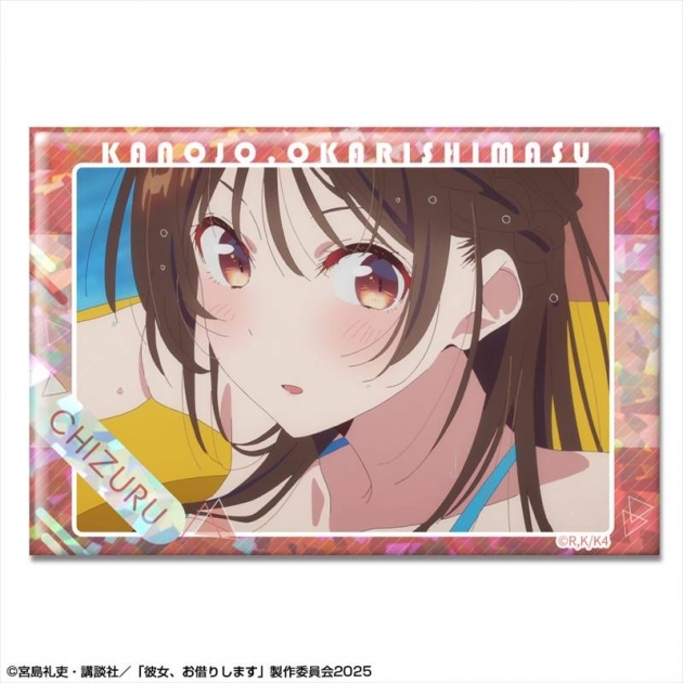 【グッズ-バッチ】彼女、お借りします ホログラム缶バッジ Ver.3 デザイン04(水原千鶴/D)
