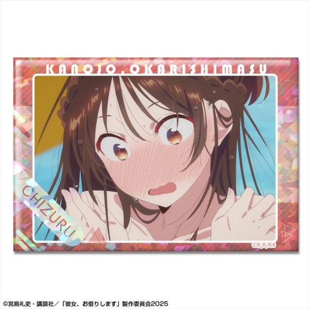 【グッズ-バッチ】彼女、お借りします ホログラム缶バッジ Ver.3 デザイン05(水原千鶴/E)