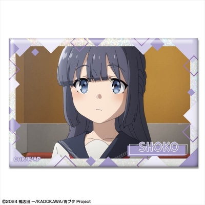 【グッズ-バッチ】青春ブタ野郎はサンタクロースの夢を見ない ホログラム缶バッジ デザイン16(牧之原翔子)