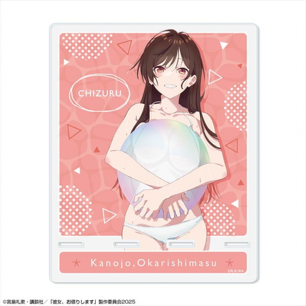 【グッズ-スタンドポップ】彼女、お借りします アクリルスマホスタンド Ver.4 デザイン02(水原千鶴/B)
