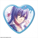 【グッズ-バッチ】Glass Heart Princess ハート型ホログラム缶バッジ デザイン03(烏丸幸斗/A)の画像