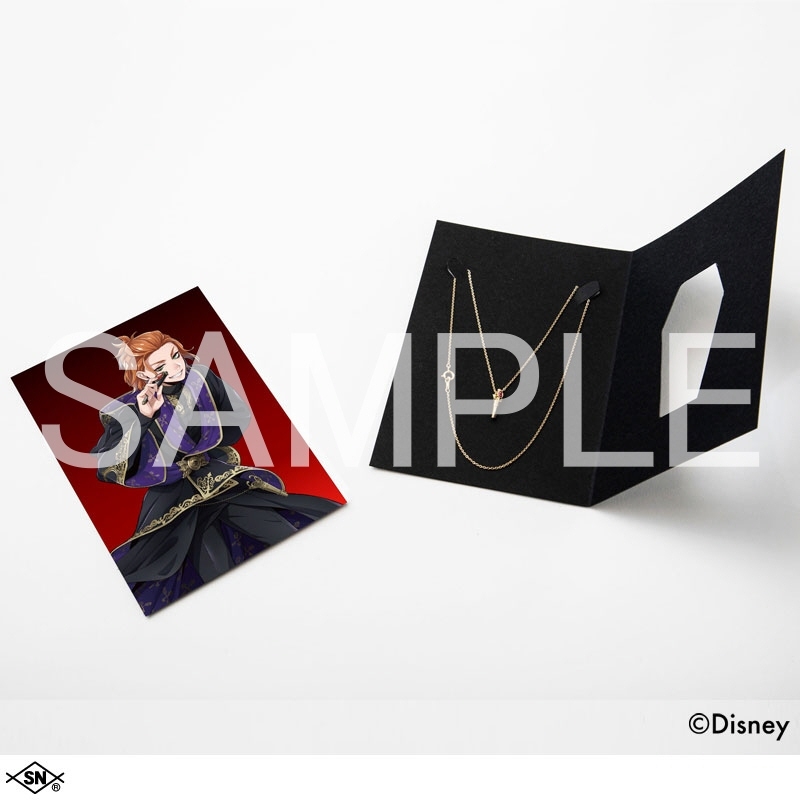 【グッズ-ネックレス】『ディズニー ツイステッドワンダーランド』 <ハーツラビュル寮> <ケイト・ダイヤモンド>シルバーネックレス ゴールド