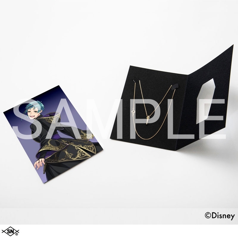 【グッズ-ネックレス】『ディズニー ツイステッドワンダーランド』 <オクタヴィネル寮> <フロイド・リーチ>シルバーネックレス ゴールド