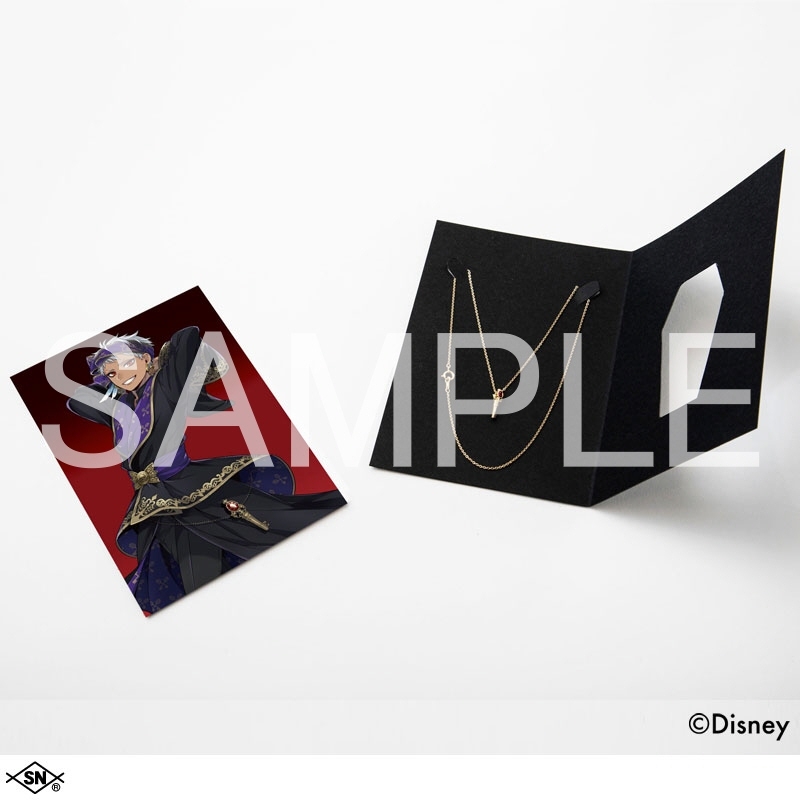 【グッズ-ネックレス】『ディズニー ツイステッドワンダーランド』 <スカラビア寮> <カリム・アルアジーム>シルバーネックレス ゴールド