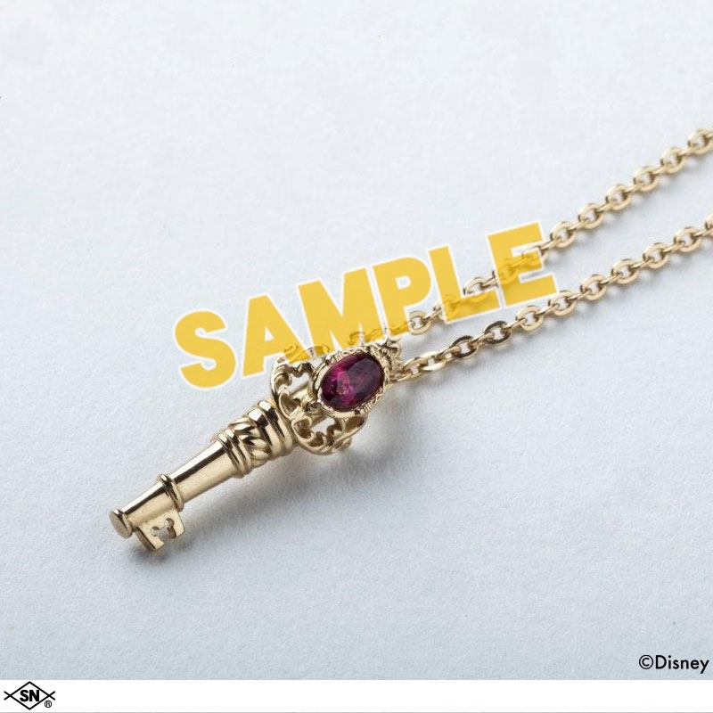 【グッズ-ネックレス】『ディズニー ツイステッドワンダーランド』 <スカラビア寮> <カリム・アルアジーム>シルバーネックレス ゴールド