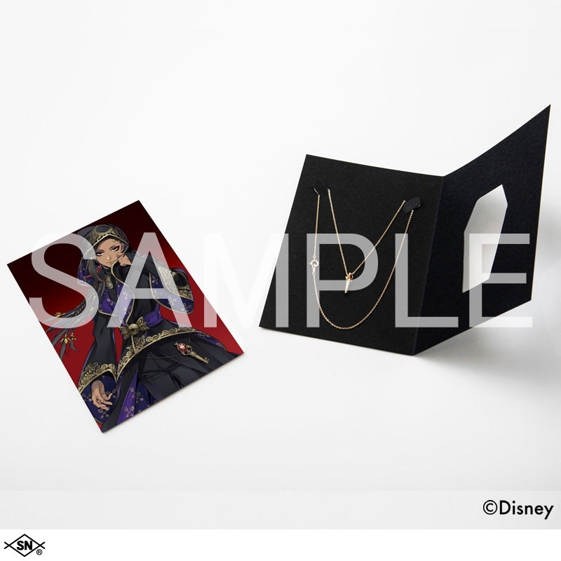 【グッズ-ネックレス】『ディズニー ツイステッドワンダーランド』 <スカラビア寮> <ジャミル・バイパー>シルバーネックレス ゴールド