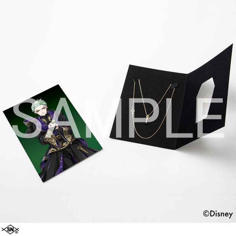 【グッズ-ネックレス】『ディズニー ツイステッドワンダーランド』 <ディアソムニア寮> <セベク・ジグボルト>シルバーネックレス ゴールド