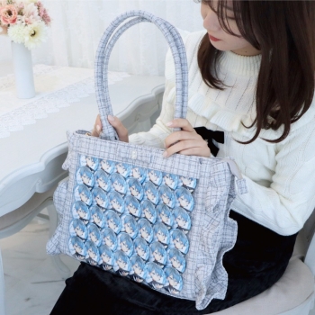 グッズ-バッグ】fanfancy+ パレットリリーツイードバッグ ビジュー 