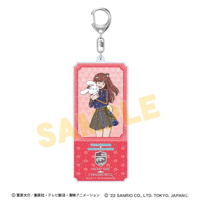 【グッズ-キーホルダー】ワールドトリガー×サンリオキャラクターズ チケット風アクリルキーホルダー 仁礼 光×シナモロール