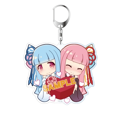 【グッズ-キーホルダー】琴葉 茜・葵 ハート姉妹アクリルキーホルダー