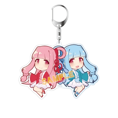 【グッズ-キーホルダー】琴葉 茜・葵 ひらひら姉妹アクリルキーホルダー