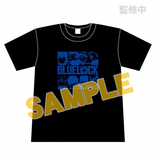 グッズ Tシャツ ブルーロック ｔシャツ 集合ａ 黒 ｌサイズ アニメイト