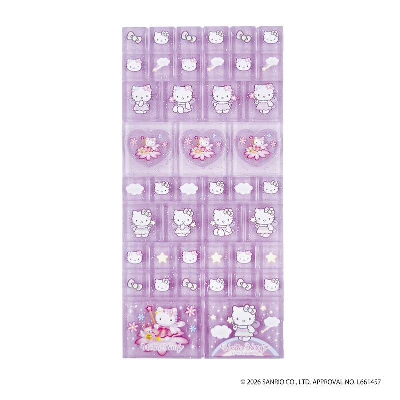 【グッズ-シール】ハローキティ タイルシール フェアリー