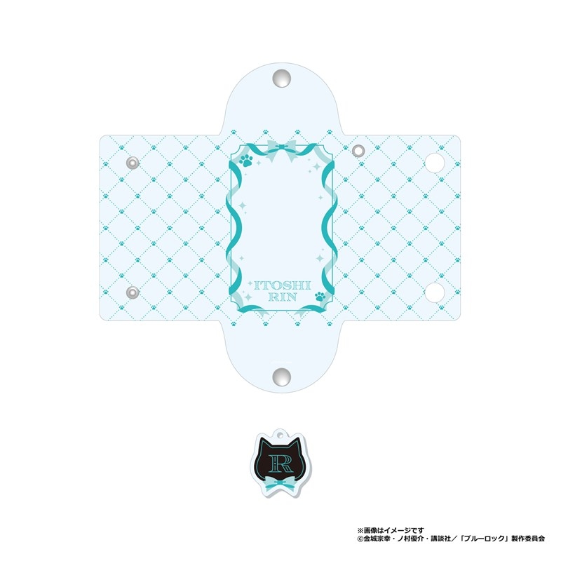 【グッズ-ポーチ】ブルーロック 名前入りクリアマルチケース 糸師凛(ねこ執事)