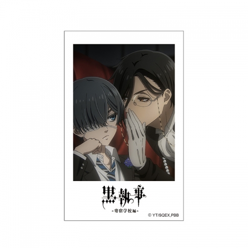 グッズ-ブロマイド】黒執事 -寄宿学校編- チェキ風ブロマイド 黒執事 特典 シエル・ファントムハイヴ セバスチャン・ミカエリス ブロマイド