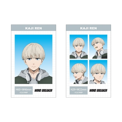 【グッズ-ブロマイド】WIND BREAKER 証明写真風ブロマイドセット【梶蓮】