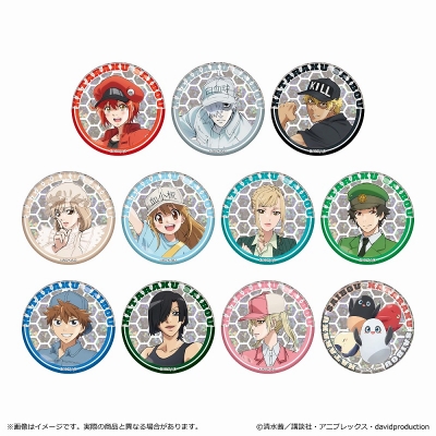 【グッズ-バッチ】はたらく細胞 ホログラム缶バッジ