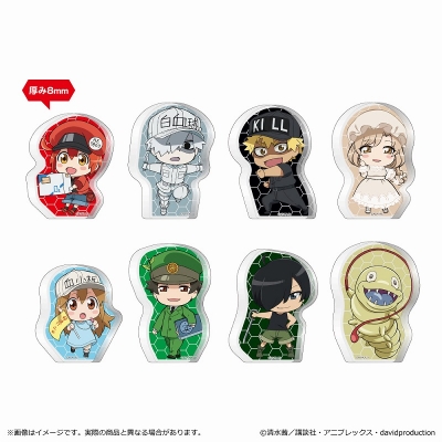 【グッズ-置きもの】はたらく細胞 ダイカットミニアクリルブロック
