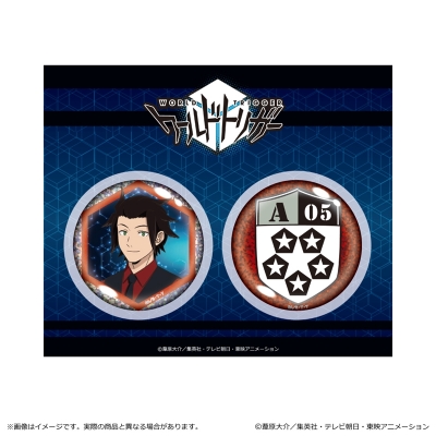 【グッズ-バッチ】ワールドトリガー <黒ベストスーツver.> 第3 弾 ホログラム缶バッジセット/嵐山 准