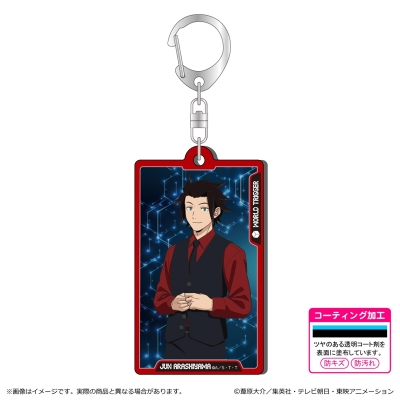 【グッズ-キーホルダー】ワールドトリガー <黒ベストスーツver.> 第3 弾 メタルアクキー/嵐山 准