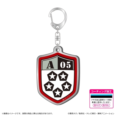 【グッズ-キーホルダー】ワールドトリガー <黒ベストスーツver.> 第3 弾 メタルアクキー/嵐山隊エンブレム