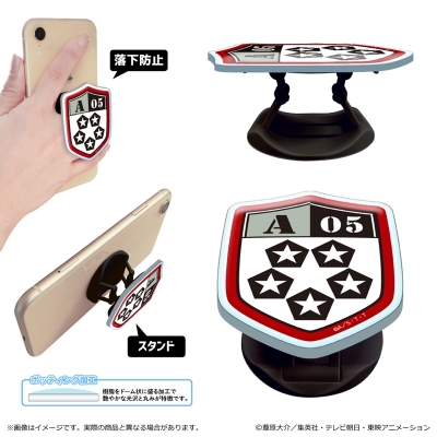 【グッズ-携帯グッズ】ワールドトリガー <黒ベストスーツver.> 第3 弾 アクリルスマホグリップ/嵐山隊エンブレム