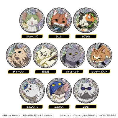 【グッズ-バッチ】ニャイト・オブ・ザ・リビングキャット ホログラム缶バッジ