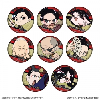 グッズ-バッチ】日本三國 トレーディング金屏風柄缶バッジ | アニメイト