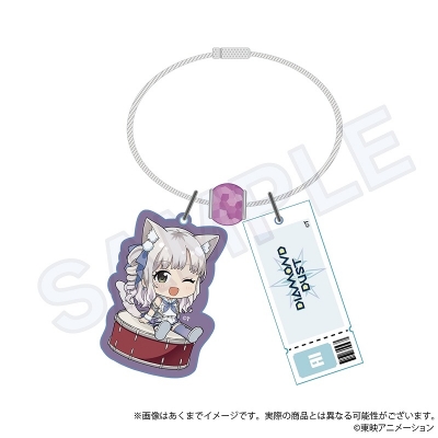 【グッズ-キーホルダー】ガールズバンドクライ ワイヤーキーホルダー ネコミミver. アイ