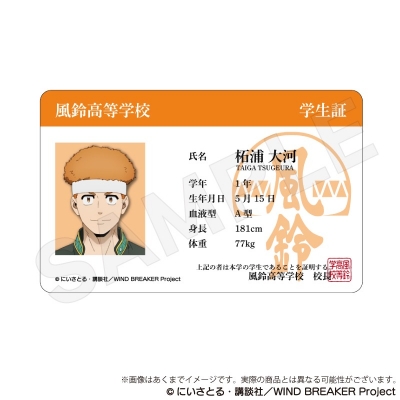 【グッズ-カード】WIND BREAKER 学生証風カードvol.2 柘浦大河