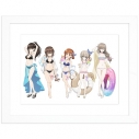 【グッズ-ボード】ガールズ&パンツァー 最終章 描き下ろしキャラファイングラフ(リゾート水着)A4の画像