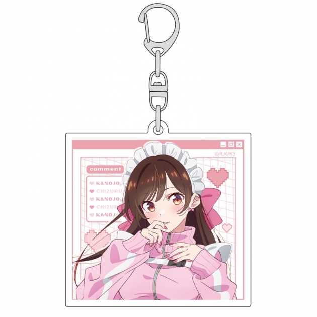 【グッズ-キーホルダー】彼女、お借りします 描き下ろしアクリルキーホルダー(水原千鶴/ジャージメイド)