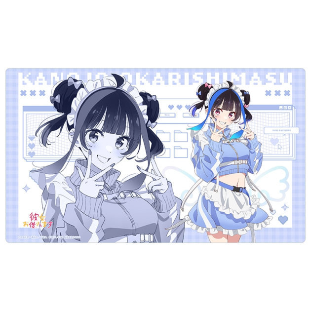 【グッズ-デスクマット】彼女、お借りします 描き下ろしラバーマット(八重森みに/ジャージメイド)