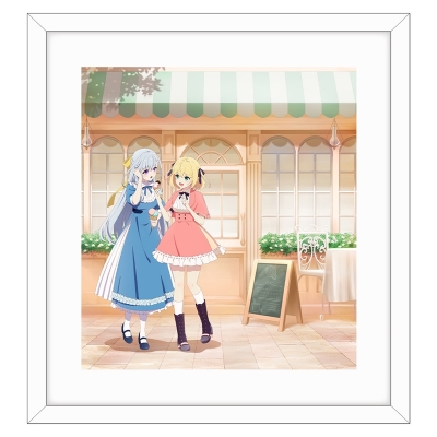 【グッズ-複製原画】転生王女と天才令嬢の魔法革命 描き下ろし複製原画(アニスフィア&ユフィリア/街歩き)