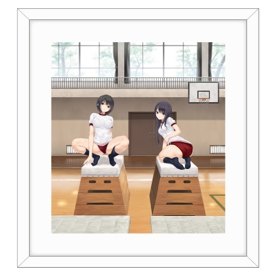 【グッズ-複製原画】珈琲貴族先生 描き下ろし複製原画(青山澄香&白峰莉花/跳び箱)