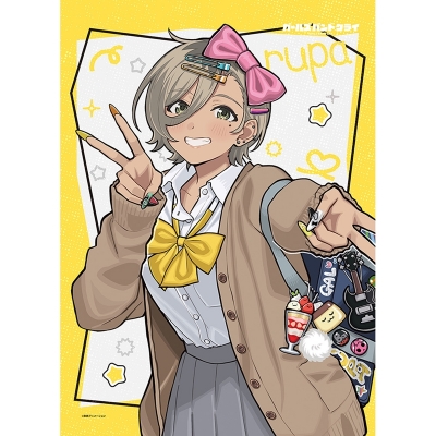 【グッズ-タペストリー】ガールズバンドクライ 描き下ろしB2タペストリー(ルパ/平成ギャル)Wスエード