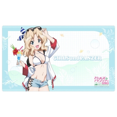 【グッズ-デスクマット】ガールズ&パンツァー 最終章 描き下ろしラバーマット(ケイ/リゾート水着)