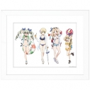 【グッズ-ボード】ガールズ&パンツァー 最終章 描き下ろしキャラファイングラフ(リゾート水着2)A4の画像