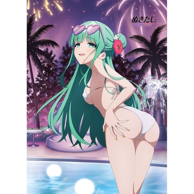 【グッズ-タペストリー】ぬきたし THE ANIMATION 描き下ろしB2タペストリー(冷泉院桐香/ナイトプール)Wスエード