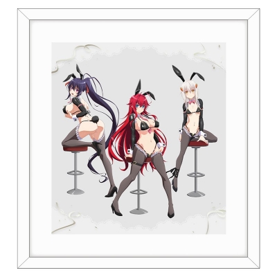 【グッズ-複製原画】ハイスクールD×D HERO 描き下ろし複製原画(逆バニー(黒))