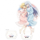 【グッズ-スタンドポップ】転生王女と天才令嬢の魔法革命 描き下ろし特大アクリルスタンド(アニスフィア&ユフィリア/ベッド)※笑顔ver.の画像