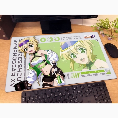 【グッズ-デスクマット】戦姫絶唱シンフォギアXV 描き下ろしラバーマット(切歌/サイバーミリタリー)