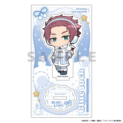 【グッズ-スタンドポップ】ブルーロック アクリルスタンド(糸師 冴/ふわふわイヤーマフ)