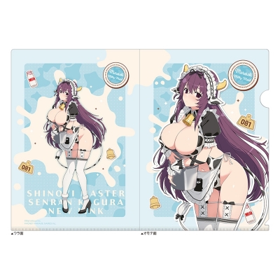 【グッズ-クリアファイル】シノビマスター 閃乱カグラ NEW LINK 描き下ろしクリアファイル(紫/ミルキーメイド)