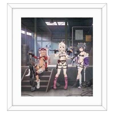 【グッズ-複製原画】劇場版「Fate/kaleid liner プリズマ☆イリヤ Licht 名前の無い少女」 描き下ろし複製原画(イリヤ&美遊&クロエ/ミリタリー)