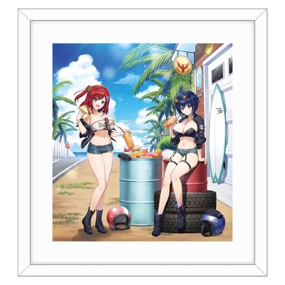 【グッズ-複製原画】ドルフィンウェーブ 描き下ろし複製原画(咲宮 入華&都条 みちる/コーストライディング)