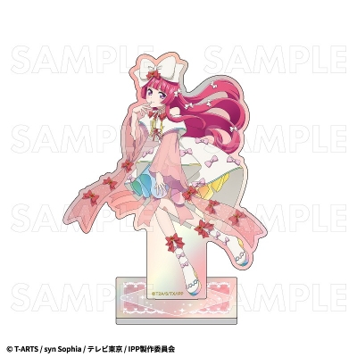 【グッズ-スタンドポップ】プリパラ さんくす♡ハッピーリボンコーデ オーロラアクリルスタンド【そふぃ】