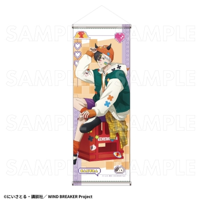 【グッズ-タペストリー】TVアニメ『WIND BREAKER』 【でびデコパーカー】 B2半裁タペストリー【桜 遥】