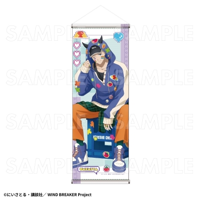【グッズ-タペストリー】TVアニメ『WIND BREAKER』 【でびデコパーカー】 B2半裁タペストリー【梅宮 一】