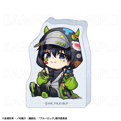 【グッズ-置きもの】TVアニメ『ブルーロック』でびデコパーカー ちびキャラver. アクリルブロック【潔 世一】
